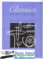 Martin Schmid Blechbläsernoten, Classics for Brass Quintet (Trombone)