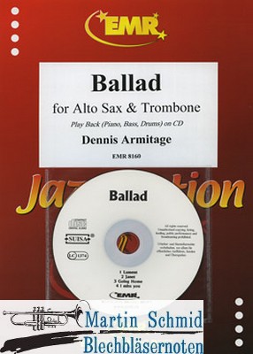 Product image of the product “Ballad (Posaune.Altsaxophon.Klavier.CD) ”