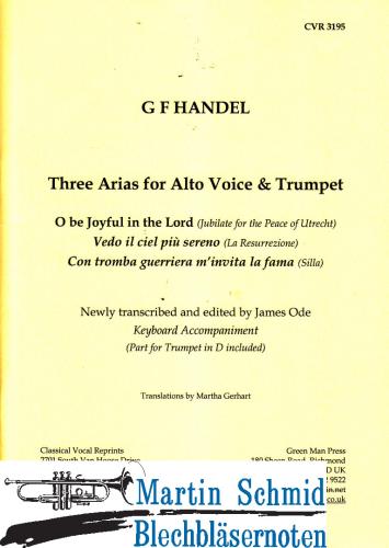 Artikelbild des Artikels “Three Arias for Alto (Alt.Trp.in D.Klavier.Cello ad lib) “