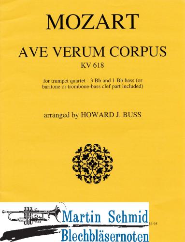 Product image of the product “Ave Verum Corpus (4Bb.Trp;3 B-Trompeten, 1 B-Basstrompete) ”