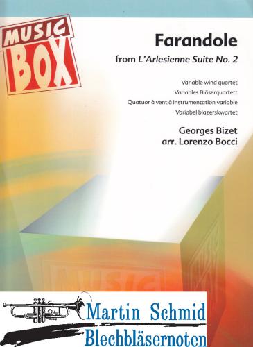 Product image of the product “Farandole from L'Arlesienne Suite No.2 (Variables Bläserquartett mit Schlagzeug ad lib.) ”