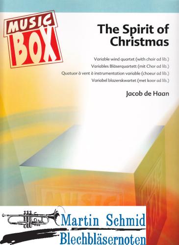 Product image of the product “The Spirit of Christmas (Variables Bläserquartett (Timpani.Glockenspiel.Percussion mit Chor SATB ad lib.)) ”