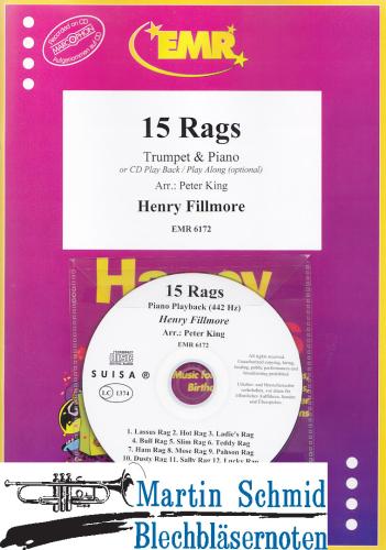 Product image of the product “15 Rags (Trp in Bb+C.CD Play Back/Play Along (optiona)) ”