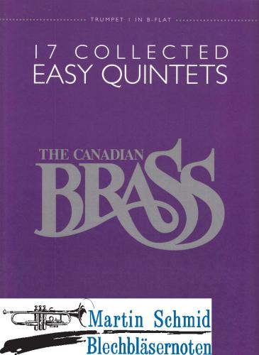 Product image of the product “17 Collected Easy Quintets (Trumpet 1 in Bb) ”
