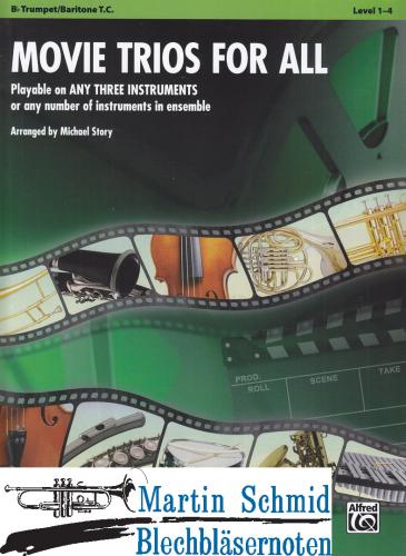 Product image of the product “Movie Trios For All (Solostimme Trompete/Tenorhorn - kombinierbar mit anderen Instrumenten) ”