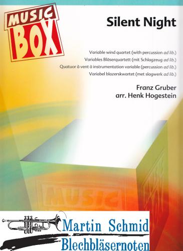 Product image of the product “Silent Night (variables Bläserquartett mit Schlagzeug ad lib.) ”