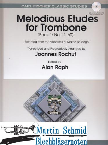 Product image of the product “Melodious Etudes (Bordogni Vocalises) Heft 1 (mit online Audio + PDF accompaniement) ”