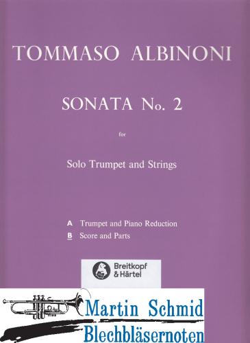 Product image of the product “Sonata 2 D-Dur (Trp.Str.Bc.) Part.+Stimmen ”