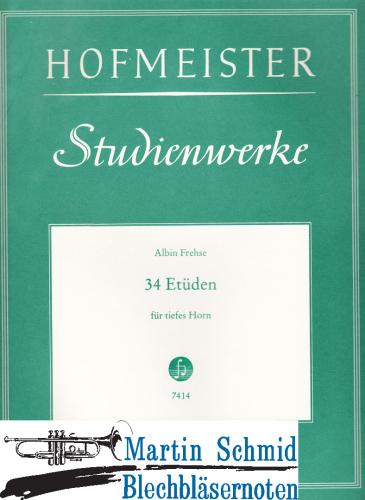 Product image of the product “34 Etüden für tiefes Horn ”