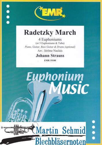 Product image of the product “Radetzky March (4 Euphoniums/3 Euphoniums + Tuba.optional Piano,Guitar.Bass Guitar.Drums) ”