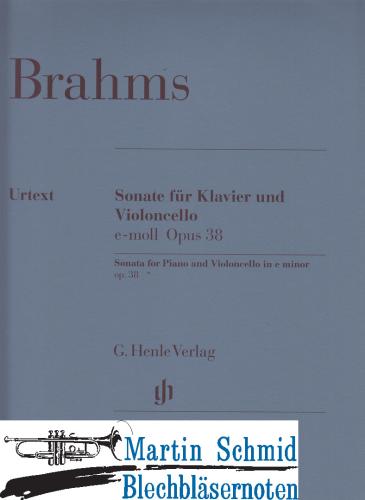 Product image of the product “Sonate e-moll op.38 (Original Ausgabe für Cello) ”