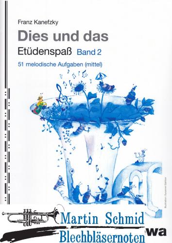 Product image of the product “Dies und das: Etüdenspaß Band 2 - 51 melodische Aufgaben (Bb-Tuba) ”