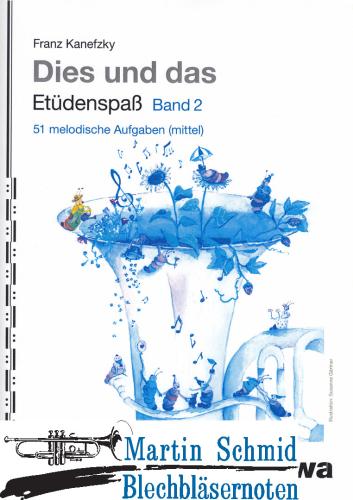 Product image of the product “Dies und das: Etüdenspaß Band 2 - 51 melodische Aufgaben (F-Tuba) ”