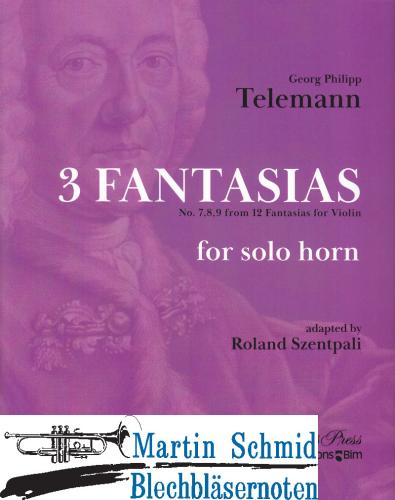Artikelbild des Artikels “3 Fantasias - no. 7, 8, 9 from 12 Fantasias for violin “