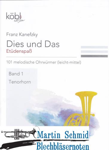 Product image of the product “Dies und das: Etüdenspaß Band 1- 101 melodische Ohrwürmer  ”