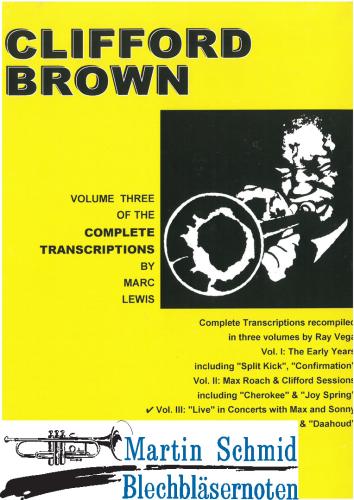 Product image of the product “Cliffrord Brown Transcriptions Vol.3 ”