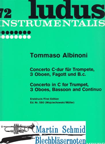 Product image of the product “Concerto C-Dur (Trp.3Ob.Fag.Bc) Partitur + Stimmen ”
