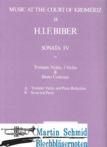 Product image of the product “Sonata in C IV (Trp.Vl.Bc)  (Musica Rara Antiquarisch) ”