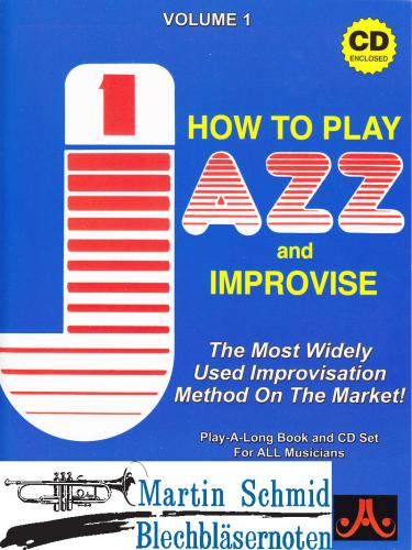 Product image of the product “Volume 01: Jazz How to Play and Improvise (Buch/CD)(englische Ausgabe) ”