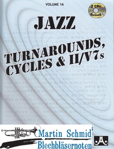 Product image of the product “Volume 16: Turnarounds, Cycles & II/V7's (Buch/2CDs) ”