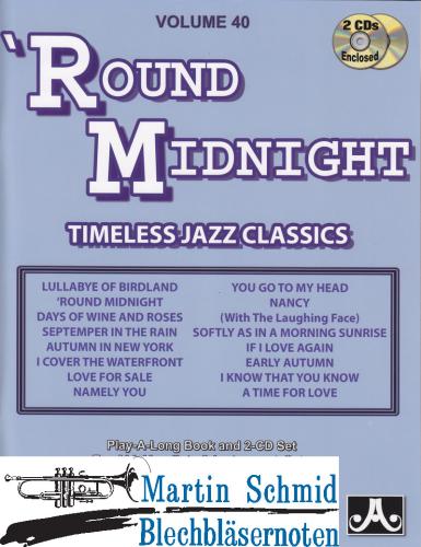 Product image of the product “Volume 40: 'Round Midnight - Timeless Jazz Classics (Buch/2CDs) ”