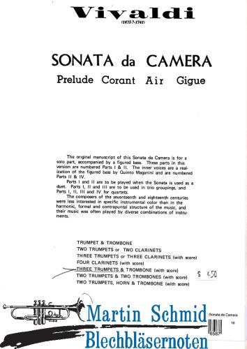 Product image of the product “Sonata da Camera ”