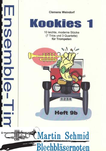 Product image of the product “Kookies  - 10 leichte, moderne Stücke (7 Trios und 3 Quartette) ”