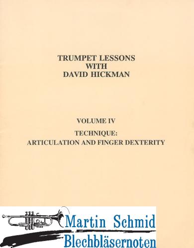 Product image of the product “Trumpet Lessons Vol. IV - Technique: Articulation and Finger Dexterity ”