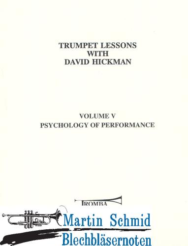 Product image of the product “Trumpet Lessons Vol. V - Pschology of Performance ”