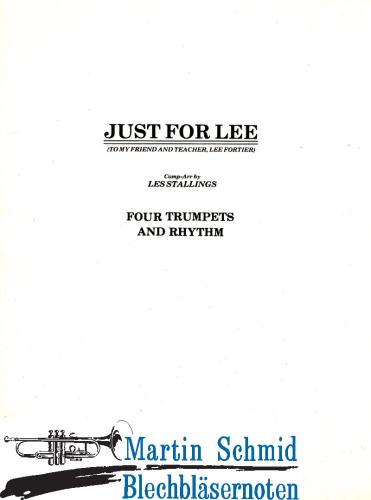 Product image of the product “Just For Lee (4Trp.Rhythm) ”