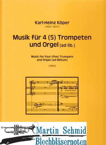 Product image of the product “Musik für vier (5) Trompeten (Orgel ad.lib) ”