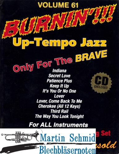 Product image of the product “Volume 61: Burnin Up-Tempo Jazz Standards (Buch/CD) ”