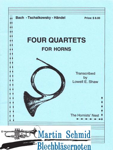 Product image of the product “4 Quartette (Bach; Tschaikowsky; Händel) ”