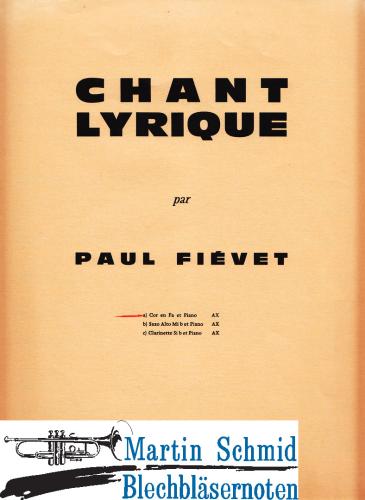 Artikelbild des Artikels “Chant lyrique “