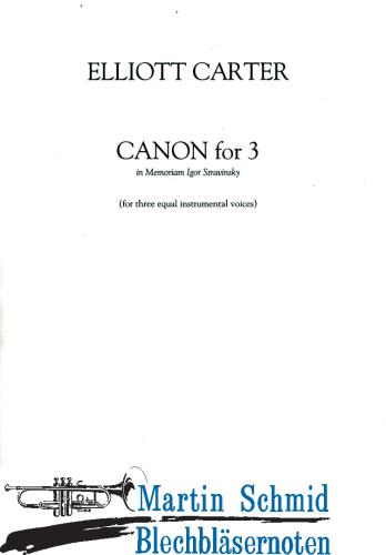 Product image of the product “Canon in Memory of Igor Stravinsky ”