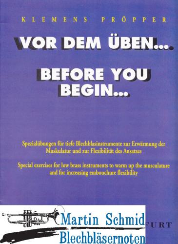 Artikelbild des Artikels “Vor dem Üben.../Before You Begin... “