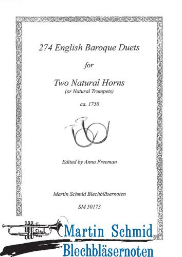 Product image of the product “274 English Baroque Duets for two (Natural-)Horns or Trumpets ca.1750 ”