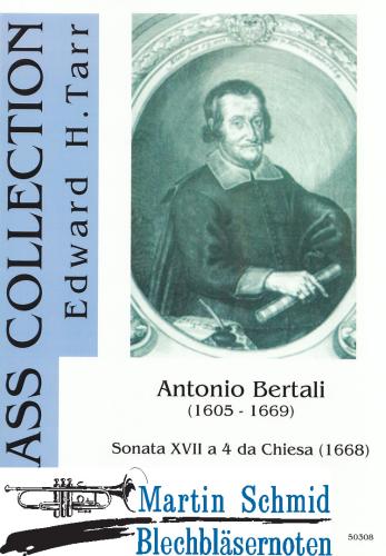 Product image of the product “Sonata XVII a 4 da Chiesa (Trompete.Zink.2Posaunen.Bc) (Edward Tarr Collection) ”