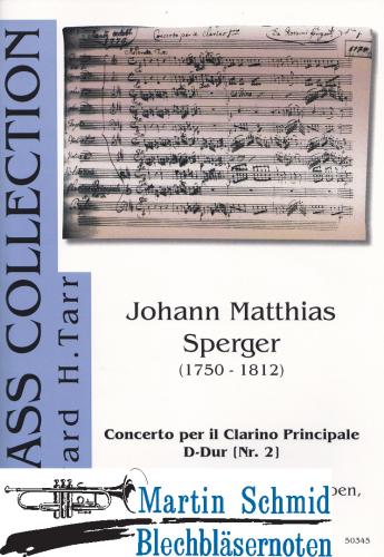 Product image of the product “Concerto per il Clarino Principale D-Dur Nr.2 (Trompete.2Hörner.2Oboen.Fagott.Streicher.Bc) (Edward Tarr Collection) ”