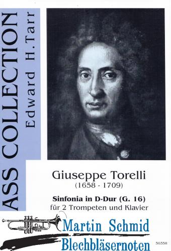 Product image of the product “Sinfonia in D-Dur (G.16)(2Trompeten.Klavier) (Edward Tarr Collection) ”