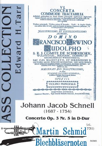 Product image of the product “Concerto D-Dur op.3 Nr.5 (Edward Tarr Collection) ”
