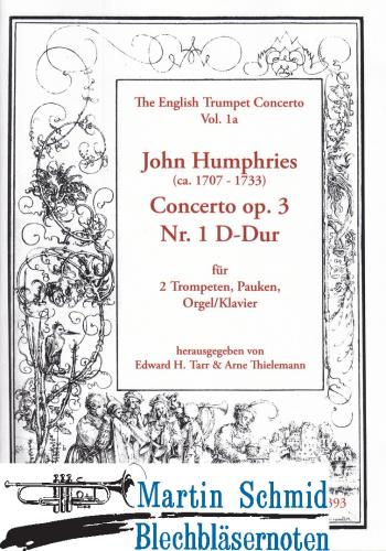Product image of the product “Concerto op.3 Nr.1 D-Dur (Pauken) (Edward Tarr Collection) ”