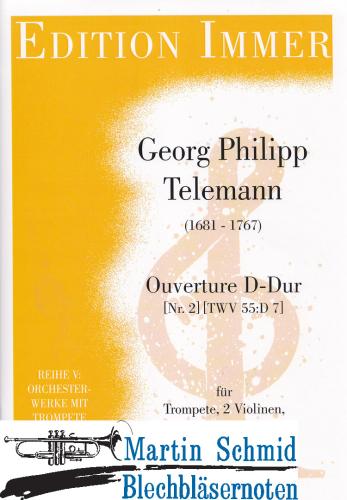 Artikelbild des Artikels “Ouverture D-Dur Nr.2 (TWV 55:D7) (Trompete.2Violinen.Viola.Bc) “