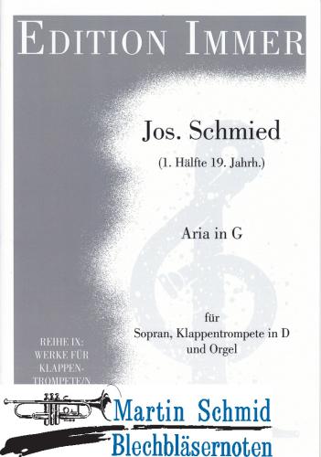 Product image of the product “Aria in G (Sopran.Klappentrompete in D/C/B.Orgel) (Immer Klappentrompete) ”