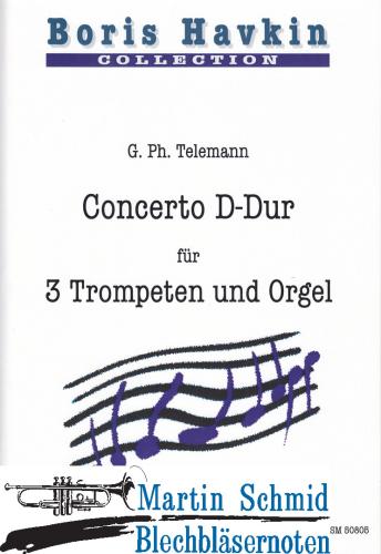 Product image of the product “Concerto D-Dur (Original für Trompete + 2 Oboen)(Klavier/Orgel) ”