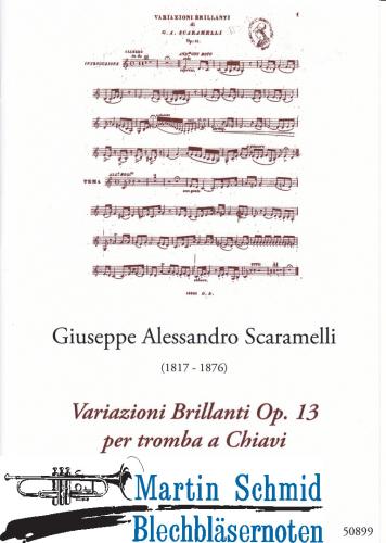 Product image of the product “Variazioni Brillanti op.13 (Originalwerk für Klappentrompete in D)(Trp in D/C/Bb) ”