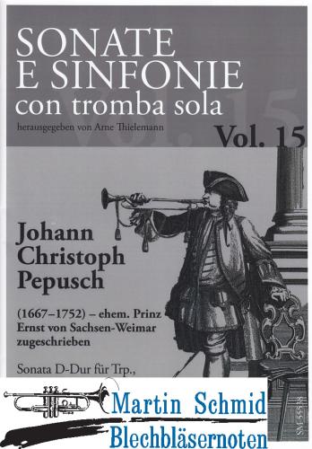 Artikelbild des Artikels “Sonata D-Dur (Trompete.2Violinen/Oboen.Bc) (Sonate e sinfonie con tromba sola) (Collection Arne Thielemann) “