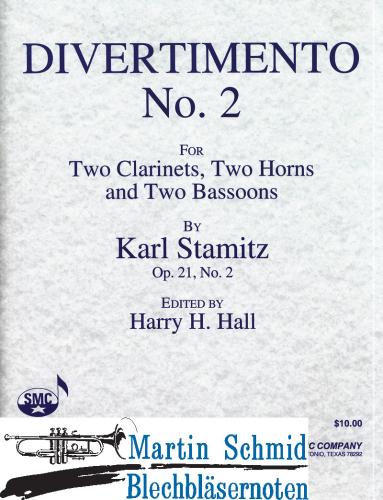 Product image of the product “Divertimento No.2 (2Klar.2Hr.2Fag) ”