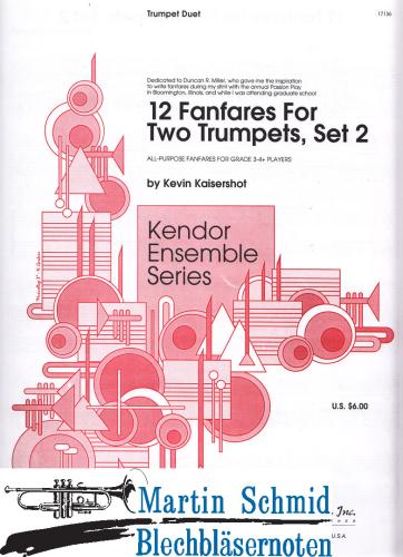Product image of the product “12 Fanfares for Two Trumpets, Set 2 ”