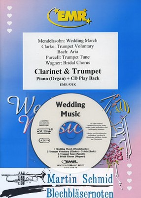 Product image of the product “Wedding Music (Trp.Klar.Klavier/Orgel) ”